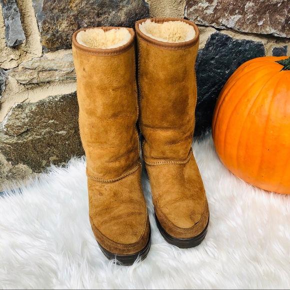 ugg ultimate tall braid chestnut